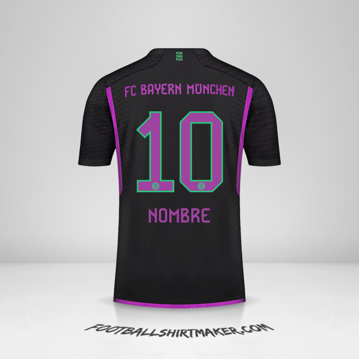 Camiseta FC Bayern Munchen 2023/2024 Visita -  nombre - 10