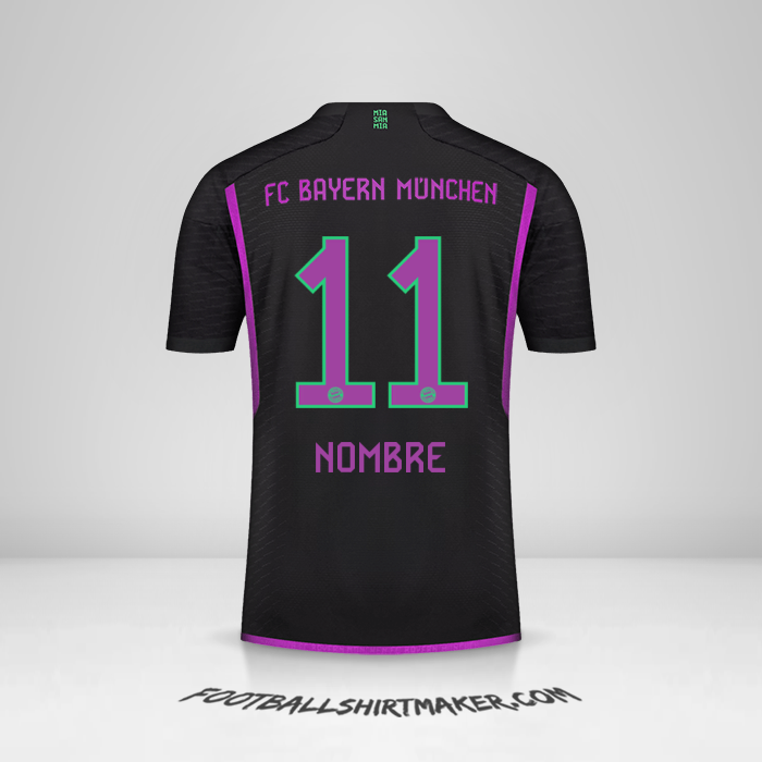 Camiseta FC Bayern Munchen 2023/2024 Visita -  nombre - 11