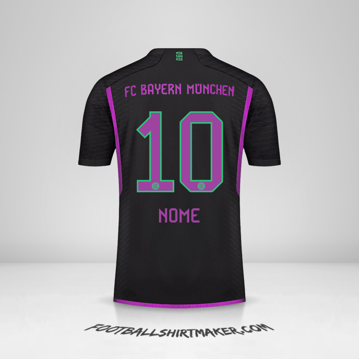 Maglia FC Bayern Munchen 2023/2024 Seconda -  nome - 10