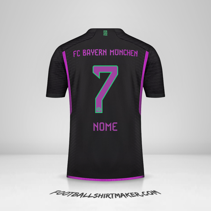 Camisa FC Bayern Munchen 2023/2024 Alternativa -  nome - 7