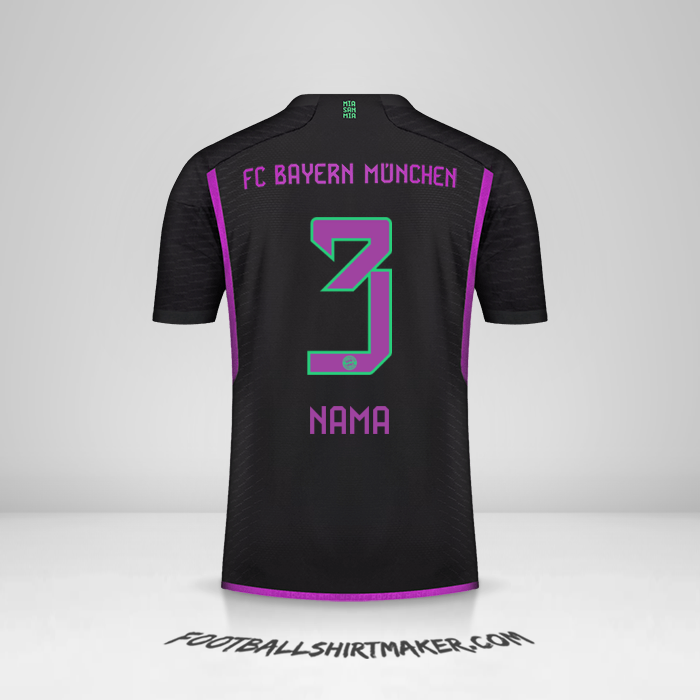 Jersey FC Bayern Munchen 2023/2024 Alternatif -  nama - 3
