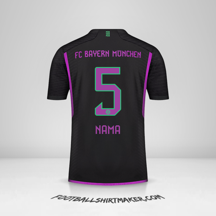 Jersey FC Bayern Munchen 2023/2024 Alternatif -  nama - 5