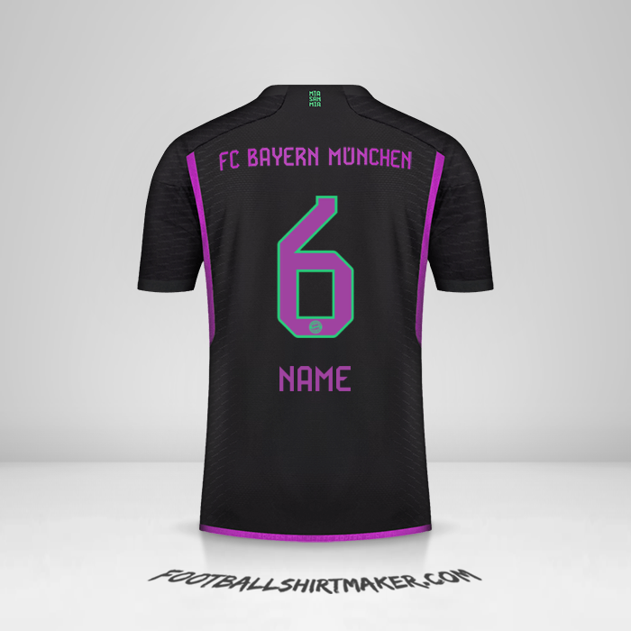 Jersey FC Bayern Munchen 2023/2024 Away -  name - 6