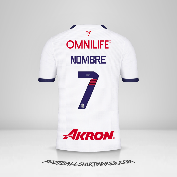 Jersey Guadalajara 2023/2024 Visita -  nombre - 7