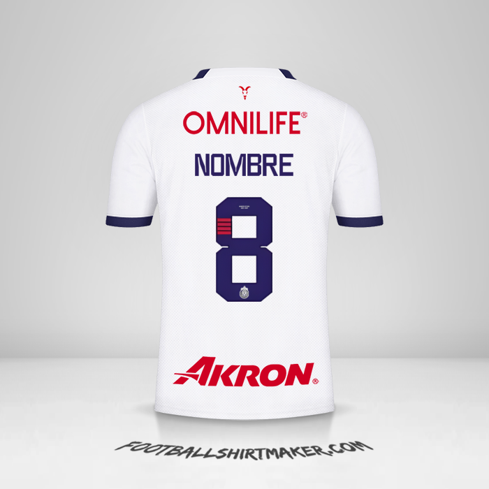 Jersey Guadalajara 2023/2024 Visita -  nombre - 8