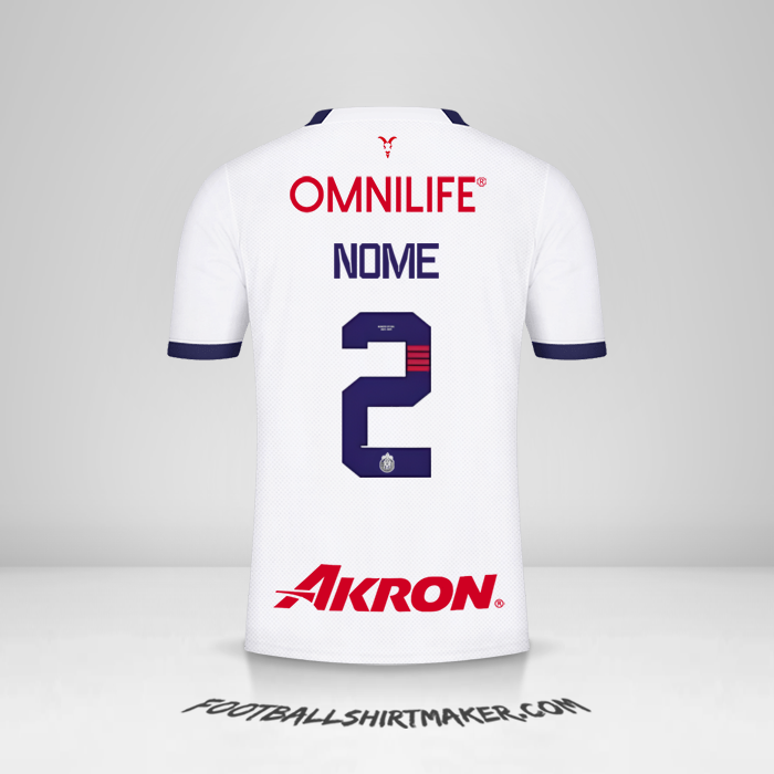 Maglia Guadalajara 2023/2024 Seconda -  nome - 2