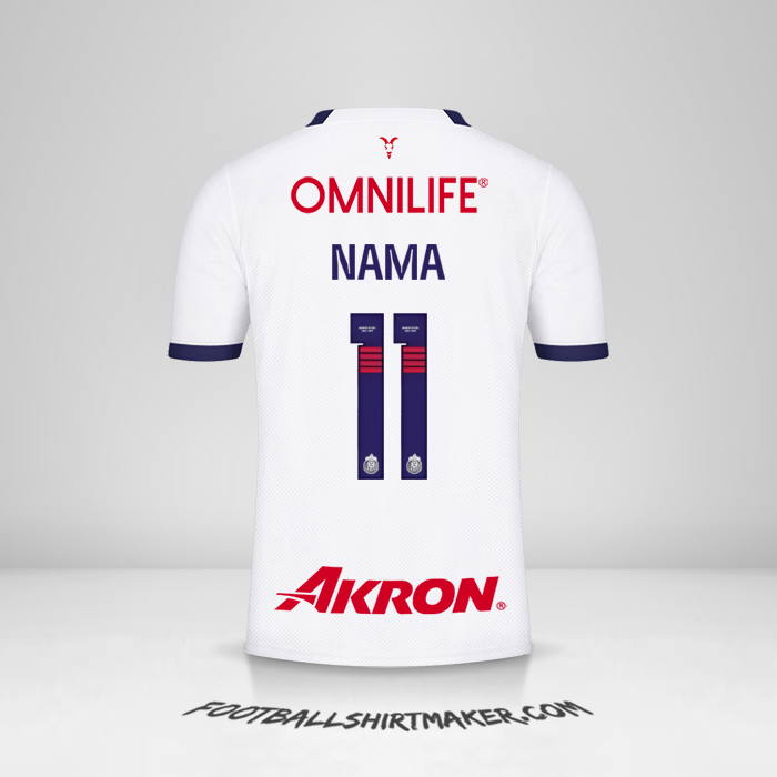 Jersey Guadalajara 2023/2024 Alternatif -  nama - 11