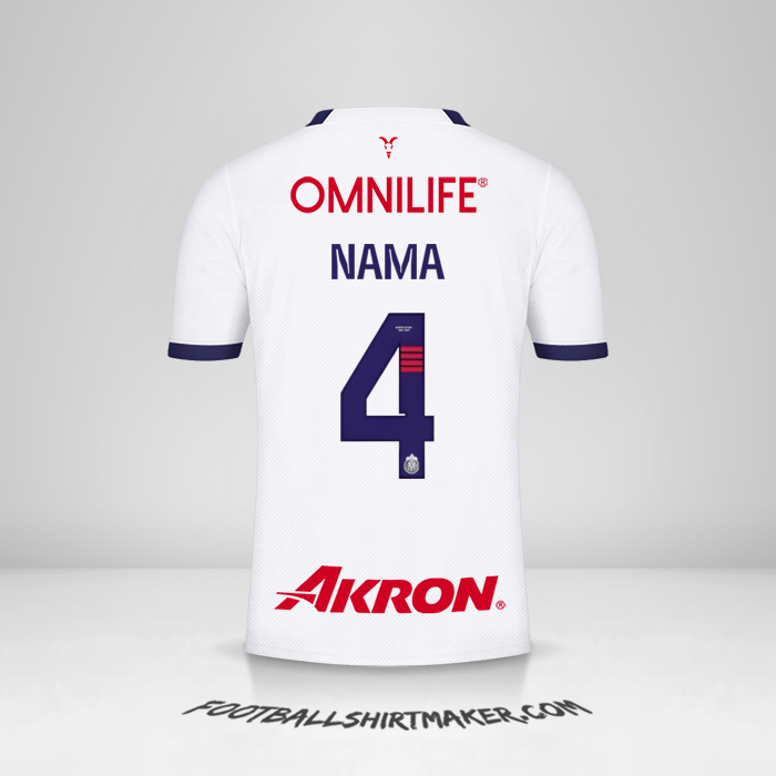 Jersey Guadalajara 2023/2024 Alternatif -  nama - 4
