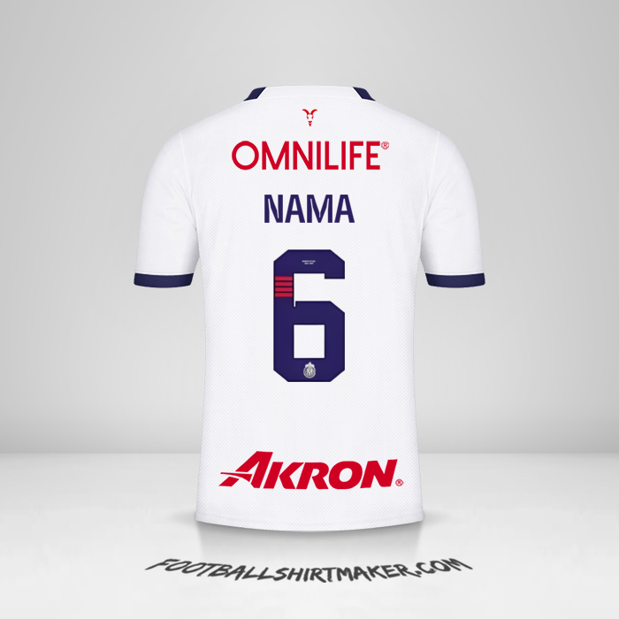 Jersey Guadalajara 2023/2024 Alternatif -  nama - 6