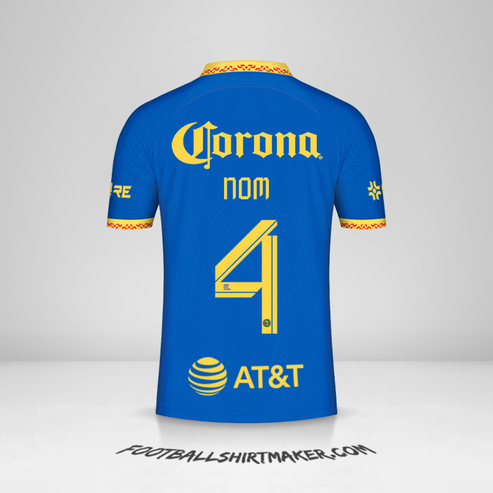 Maillot Club America 2023/2024 Extérieur -  nom - 4