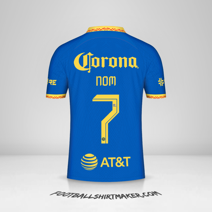 Maillot Club America 2023/2024 Extérieur -  nom - 7