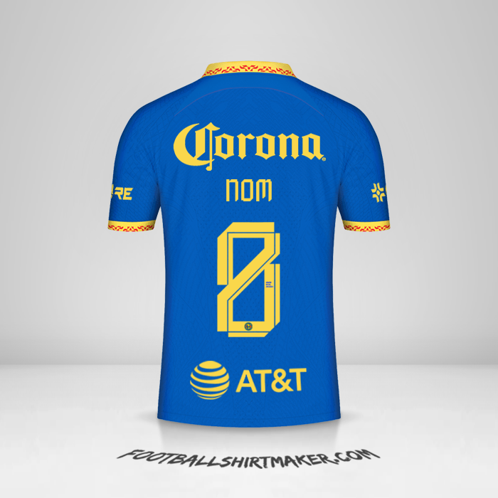 Maillot Club America 2023/2024 Extérieur -  nom - 8