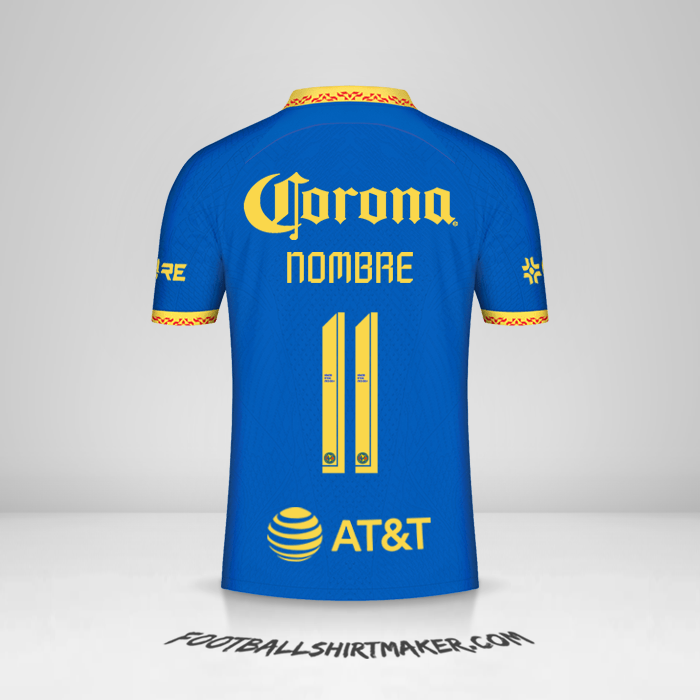 Camiseta Club America 2023/2024 Visita -  nombre - 11