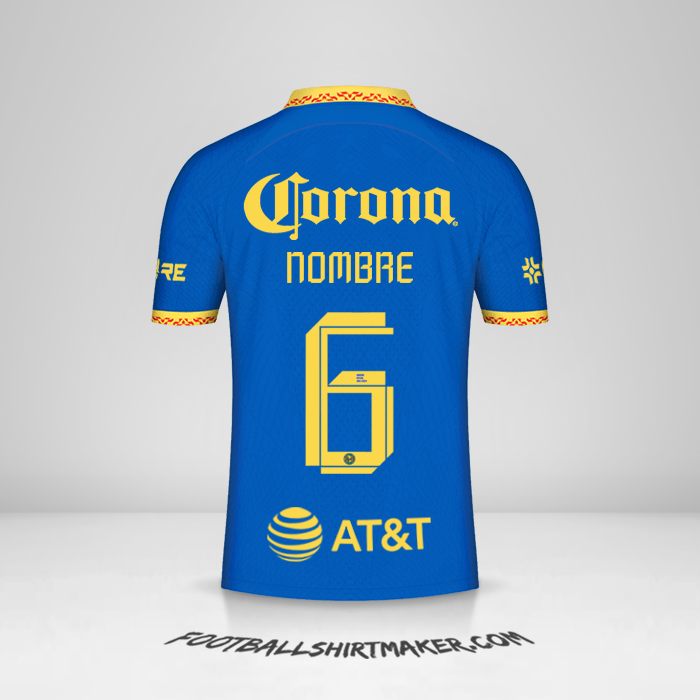 Jersey Club America 2023/2024 Visita -  nombre - 6