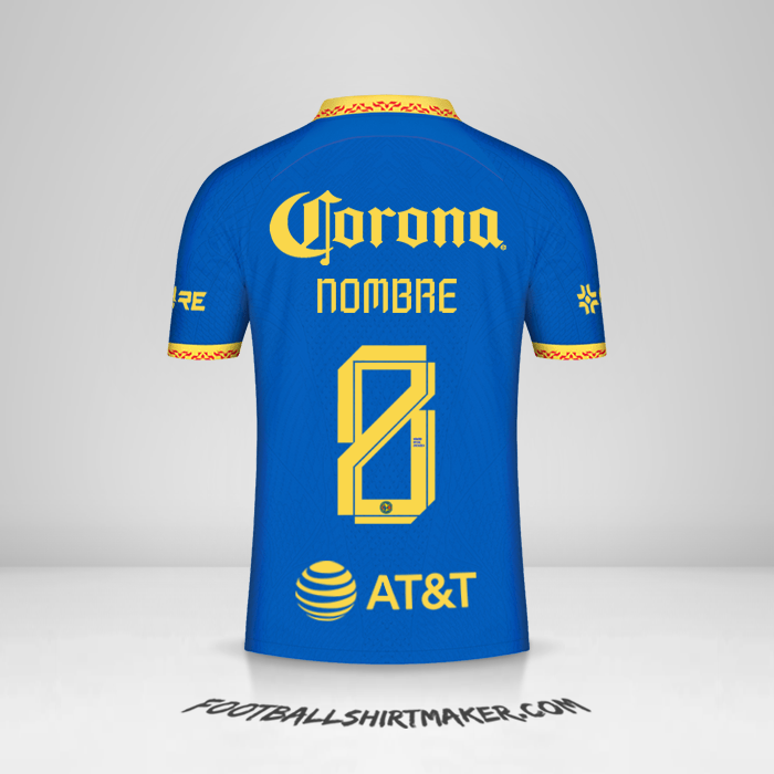 Camiseta Club America 2023/2024 Visita -  nombre - 8