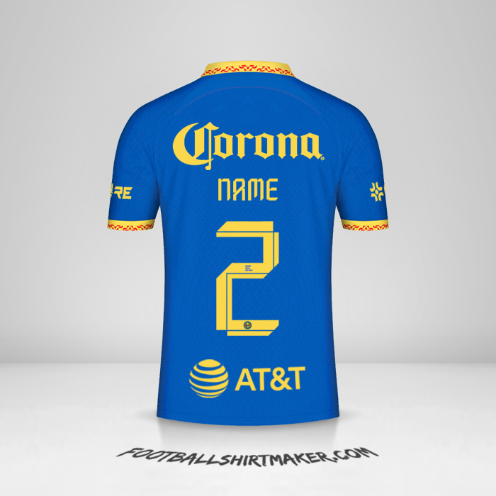 Trikot Club America 2023/2024 Auswärts -  name - 2