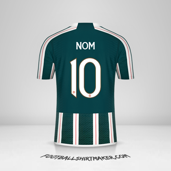Maillot Manchester United Cup 2023/2024 Extérieur -  nom - 10