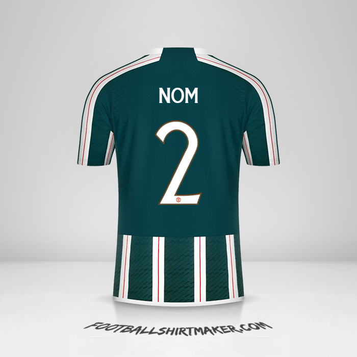 Maillot Manchester United Cup 2023/2024 Extérieur -  nom - 2