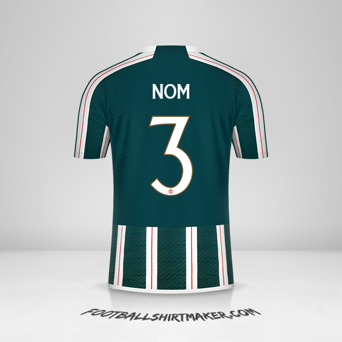 Maillot Manchester United Cup 2023/2024 Extérieur -  nom - 3