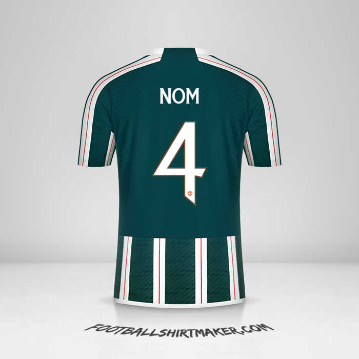 Maillot Manchester United Cup 2023/2024 Extérieur -  nom - 4