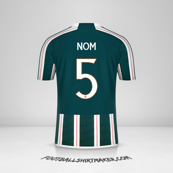 Maillot Manchester United Cup 2023/2024 Extérieur -  nom - 5