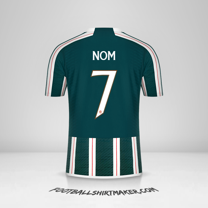 Maillot Manchester United Cup 2023/2024 Extérieur -  nom - 7