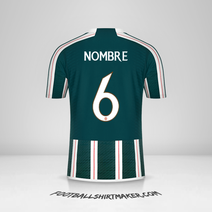 Jersey Manchester United Cup 2023/2024 Visita -  nombre - 6