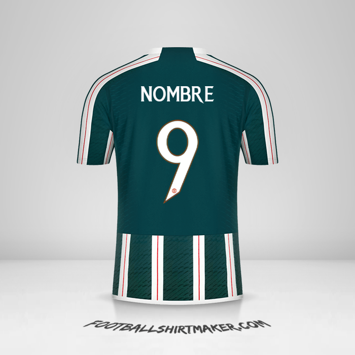 Jersey Manchester United Cup 2023/2024 Visita -  nombre - 9