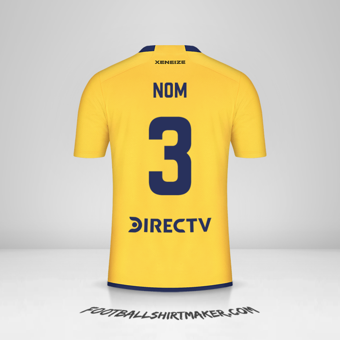 Maillot Boca Juniors 2023/2024 Extérieur -  nom - 3
