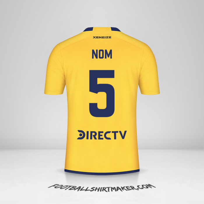 Maillot Boca Juniors 2023/2024 Extérieur -  nom - 5