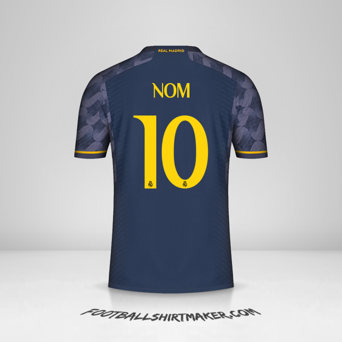 Maillot Real Madrid CF Cup 2023/2024 Extérieur -  nom - 10