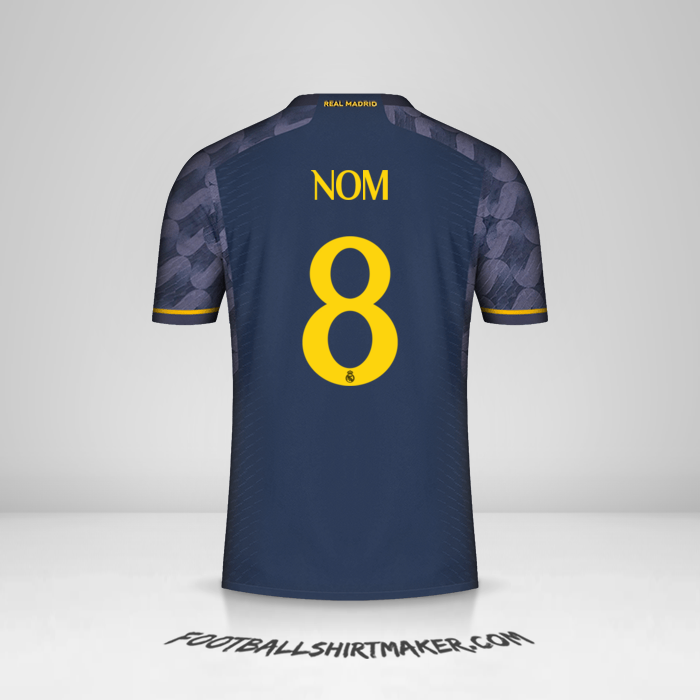 Maillot Real Madrid CF Cup 2023/2024 Extérieur -  nom - 8