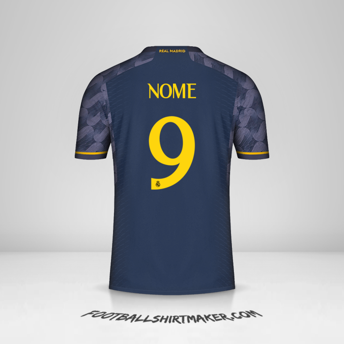 Maglia Real Madrid CF Cup 2023/2024 Seconda -  nome - 9