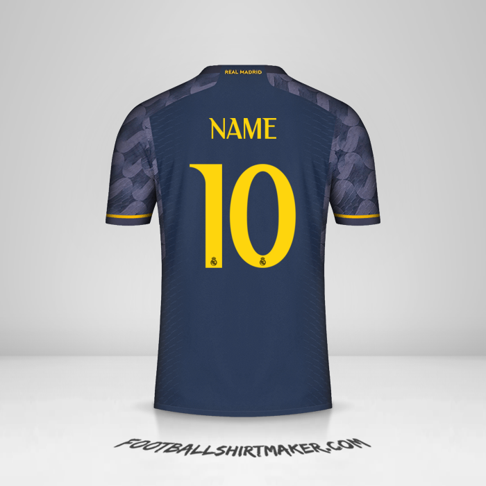 Trikot Real Madrid CF Cup 2023/2024 Auswärts -  name - 10