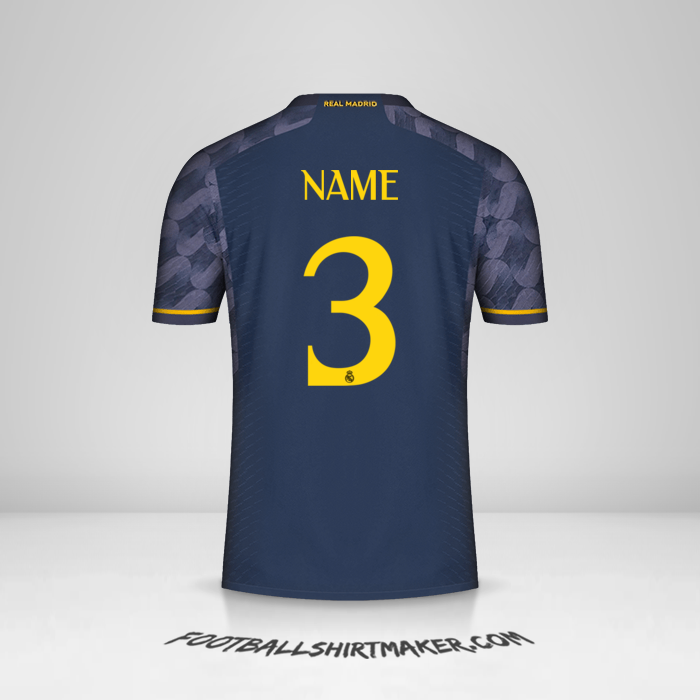 Trikot Real Madrid CF Cup 2023/2024 Auswärts -  name - 3