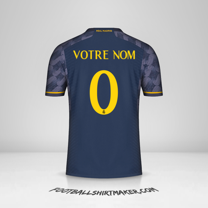 Maillot Real Madrid CF Cup 2023/2024 II -  votre nom - 0