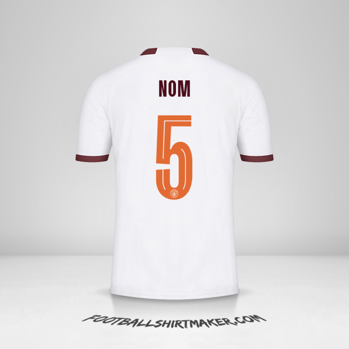 Maillot Manchester City Cup 2023/2024 Extérieur -  nom - 5