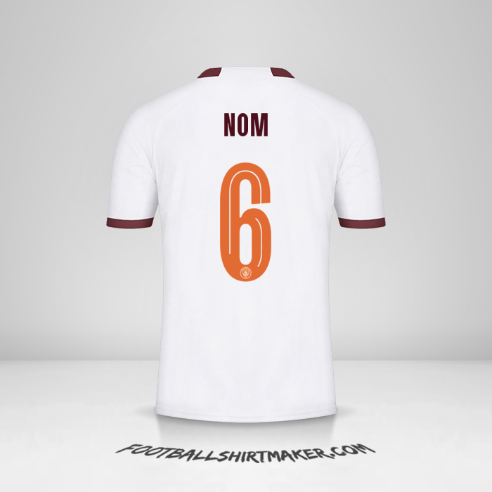 Maillot Manchester City Cup 2023/2024 Extérieur -  nom - 6