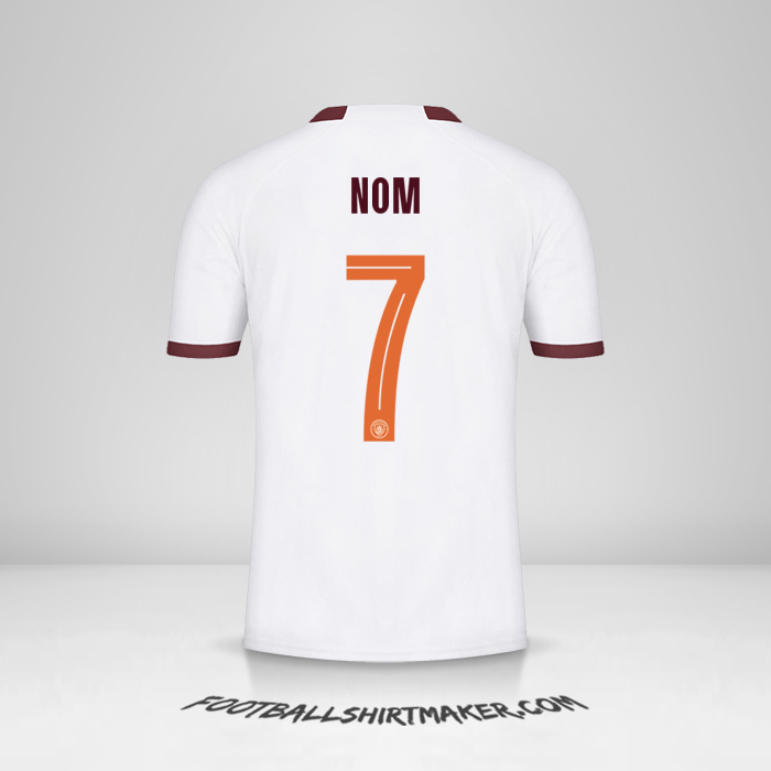 Maillot Manchester City Cup 2023/2024 Extérieur -  nom - 7