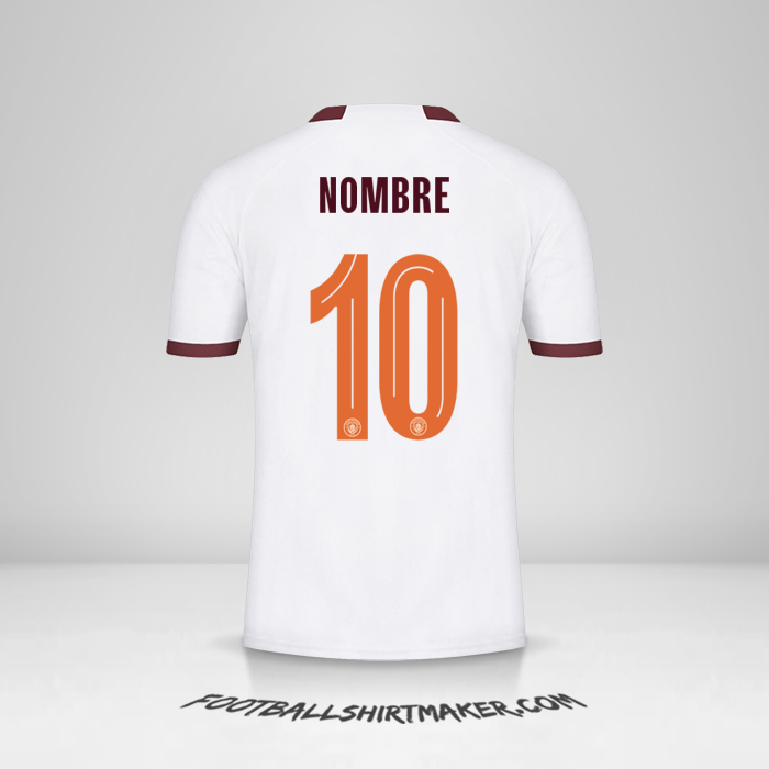 Jersey Manchester City Cup 2023/2024 Visita -  nombre - 10