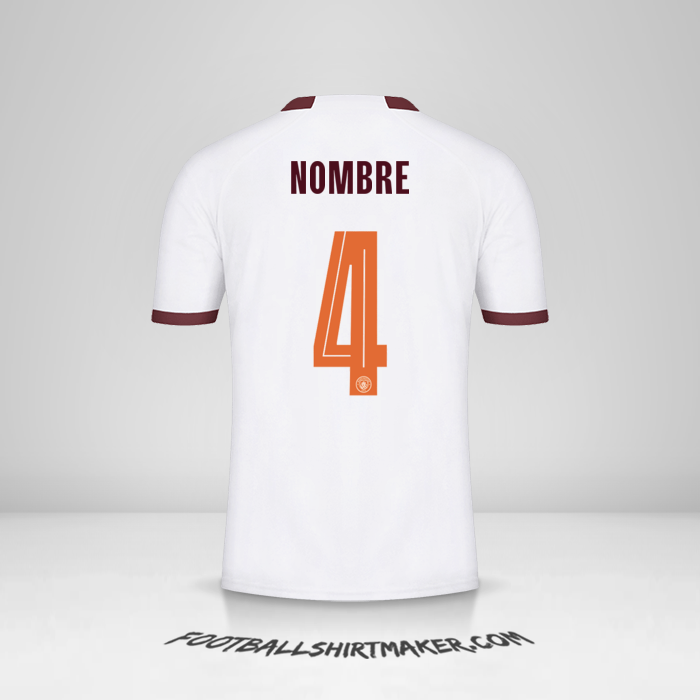 Jersey Manchester City Cup 2023/2024 Visita -  nombre - 4