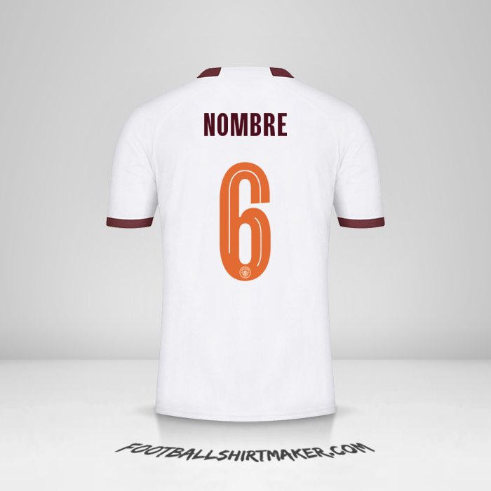 Jersey Manchester City Cup 2023/2024 Visita -  nombre - 6