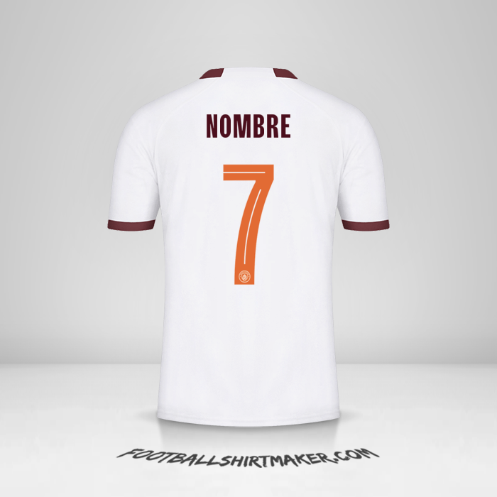 Camiseta Manchester City Cup 2023/2024 Visita -  nombre - 7