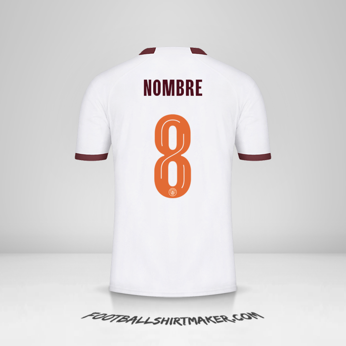 Jersey Manchester City Cup 2023/2024 Visita -  nombre - 8