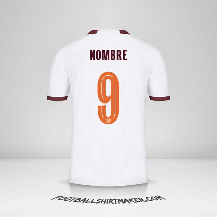 Jersey Manchester City Cup 2023/2024 Visita -  nombre - 9