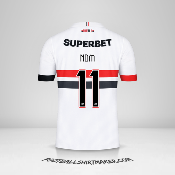 Maillot Sao Paulo FC 2024 -  nom - 11