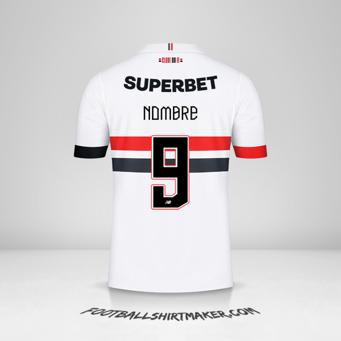 Jersey Sao Paulo FC 2024 -  nombre - 9