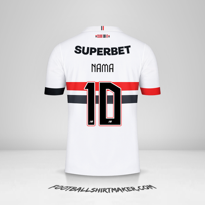 Jersey Sao Paulo FC 2024 -  nama - 10