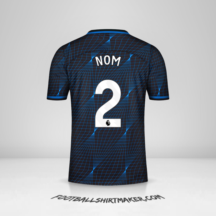 Maillot Chelsea 2023/2024 Extérieur -  nom - 2