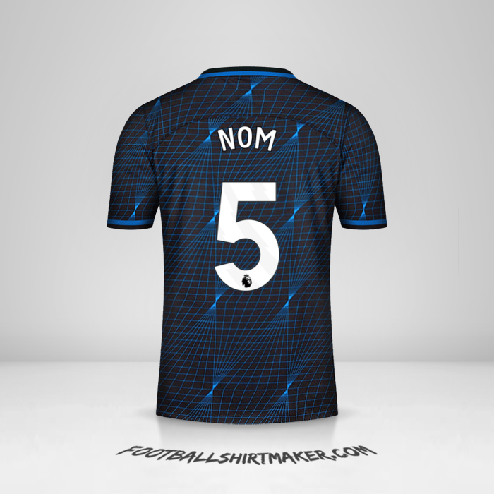 Maillot Chelsea 2023/2024 Extérieur -  nom - 5